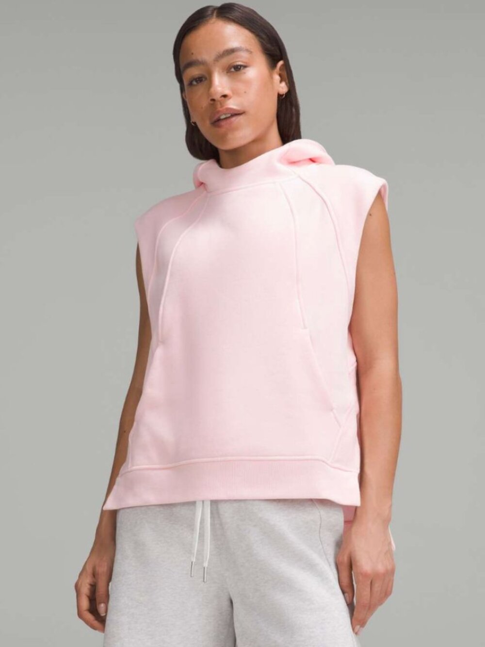 Lululemon Scuba Pullover Sleeveless Hoodie - Strawberry Milk - XS/S